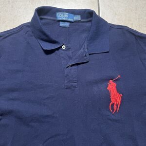 Polo Ralph Lauren Big Pony Men’s XXL 2XL Custom Fit Cotton Polo Shirt Blue Red